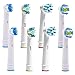 BristleSoft Oral B Replacement Brush Heads Compatible For Pro Vitality Electric Toothbrush –8pc Floss Action, Cross Action, Precision Clean, Pro White -For Oral B Sensitive Triumph Pro 1000 Pro 3000 Pro 5000 Pro 7000