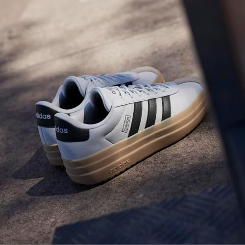 Mujer VL Court Bold Shoes, FTWR White/Core Black/Wonder Beige, 36 2/3 EU