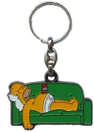 Athena CraftsThe Simpsons - Homer snoozing keyring/keychain