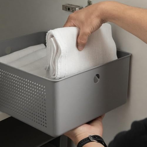 Ou Cesto Organizador Multiuso12L Bege Linha Flow
