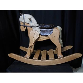 Amazon.com: Wooden Airplane Rocker Rocking Hobby Horse 