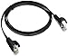 Monoprice Cat5e 3ft Black Flat Patch Cable UTP 30AWG 350MHz Pure Bare Copper Snagless RJ45 Flexboot Series Ethernet Cable