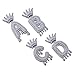 HECHUANG Initial Necklaces for Women 18K Plated Gold Initial Necklace for Men Silver Iced Out Diamond Name Letter Necklace