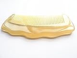 Myhsmooth Sh-byg-nt 100% Handmade Premium Quality Natural Sheep Horn Comb Without Handle(4.8'')