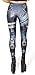QZUnique Women's Robot Armor Pattern Ankle Length Elastic Tights Leggings Yoga Pants