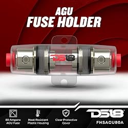 DS18 FHSAGU80A Round AGU Fuse Holder with 80A Fuse