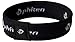 Phiten Titanium Classic Bracelet - Lightweight Elastic Sport Wristband with Aqua-Titanium Technology for Alternative Healing - Power Elastomer Core with Micro Titanium Spheres - Black, 6.75 Inch