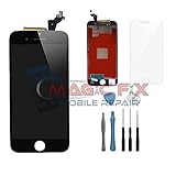 Black iPhone 6S LCD Display Touch Screen Digitizer Assembly Screen Replacement Full Set With Repair Tools and Tempered Glass