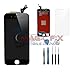 Black iPhone 6S LCD Display Touch Screen Digitizer Assembly Screen Replacement Full Set With Repair Tools and Tempered Glass