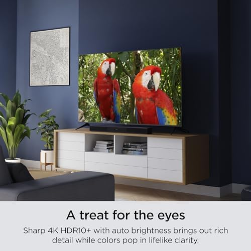 Roku Smart TV – 43-Inch Select Series 4K HDR RokuTV with Roku Enhanced Voice Remote, Brilliant 4K Picture, Automatic Brightness, & Seamless Streaming – Live Local News, Sports, Family Entertainment