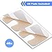 48 Pieces U-shaped Felt Callus Pads Callus Cushions Toe Pads Self Adhesive Corn Pads for Protecting Foot (Skin Color)