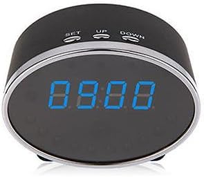 1080p HD DVR Night Vision Spy Nanny Cam Motion Activated Table Clock Security Hidden Camera IR Night Vision Spy Camera Secret Camera Security Camera 1 Year Replacement Grantee
