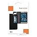 kwmobile Flip Cover Compatible with Huawei MediaPad X2 7.0 - Chic PU Leather Tablet Case with Window - Black