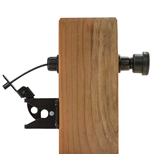 GH Gate Products EZHT001 Gate Latch Pull Gate Opener Black Adjustable