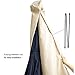 C-Hopetree Patio Umbrella Cover for 7ft to 11ft Solar LED Outdoor Market Umbrellas, Waterproof, with Zipper and Rod, Beige