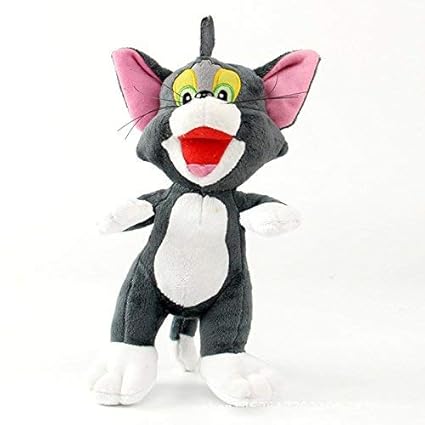 HT TOYS 24cm Tom and Jerry Doll Soft Plush Stuffed Tom The Cat Toy