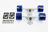 SCSK8 LONGBOARD Skateboard TRUCKS COMBO set w/ 70mm WHEELS + 9.75