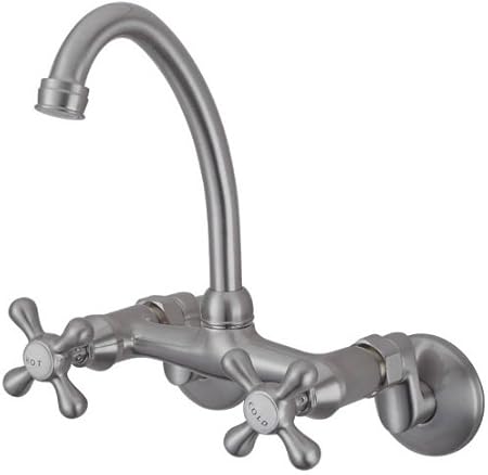 6 To 9 Adjustable Wall Mount Kitchen Faucet Ceramic Disc
