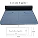 WWWW pido TPE Yoga Mat SGS Certified Non Slip Exercise Mat with Carry Bag and Strap,Body Alignment System,Tear Resistant,72″x 26″ Thichness 1/4″ for Yoga Pilates (Blue Gray + Navy Blue)thumb 1