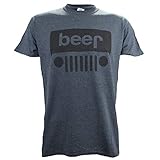 Beer on a Dark Heather Short Sleeve T Shirt - XL