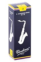 Vandoren SR223 Tenor Sax Traditional Reeds Strength 3; Box of 5
