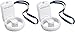 Travelon 3-Speed Folding Fan,White,two pack