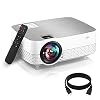 Movie Projector,6500 Lumens 1080P Supported HiFi Speaker for Home Theater Projector, 60,000 Hours LED lamp Life Outdoor…