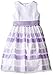 American Princess Big Girls' Stripe Skirt Organza Dress