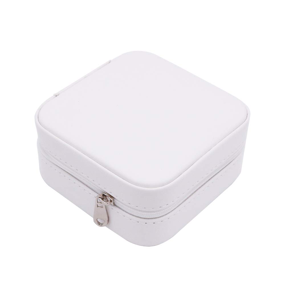 Shiwaki Jewellery Box, Faux Leather Jewelry Case, Jewelry Storage Case for Rings, Earrings, Necklace, Bracelets Organizer Jewellery Storage Boxes - Creamy-White