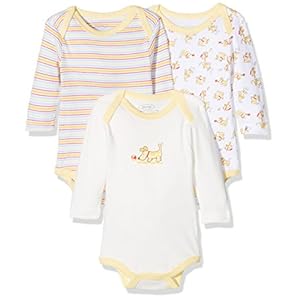 Schnizler Langarm, 3er Pack Hund, Oeko-Tex Standard 100 uniseks-baby body