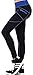 Neonysweets Womens Legging Sports Workout Tights Running Yoga Pants Black Blue M