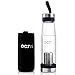 Oct17 Tea Infuser Glass Water Bottle - Hot and Cold Fruit Drink Containers, Extra Strong Stainless Steel, Portable Sport Travel Bottles - 440ml