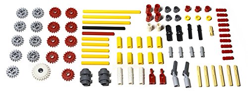 91 Piece LEGO TECHNIC Supplemental Parts Pack: genuine LEGO gears, axles, transmission parts. Mindstorms, EV3, NXT