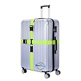 BlueCosto (Green) Heavy Duty Cross Luggage Strap Suitcase Travel Belt 600001-GRE