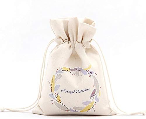 10 Pcs Jute Sacks Small Fabric Bag With Drawstring, Linen Jewelry Bags, For Advent Calendar Party Favors And DIY Crafts