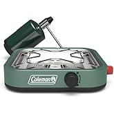 Coleman Cascade Camping Stove Collection – Portable Cooktops with up to 28,000 BTUs & Matchless Lighting, 1/2/3-Burner Option