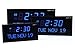 Ivation Big Oversized Digital Blue LED Calendar Clock with Day and Date - Shelf or Wall Mount (12 inches - Blue LED)