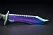 FadeCase Bowie Fade - Real CSGO Knife Skin Counter Strike Global Offensive Full Tang Fixed Blade with Blade Sheath