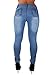 Style G154– Colombian Design, Mid Waist, Butt Lift, Levanta Cola, Skinny Jeans in M. Blue Size 5