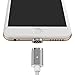 Wsken Mini2 Lightning Adapter Cable Magnetic LED Display USB Sync and Fast Charger Cord for Apple Iphone Ipad Ipod (Silver)
