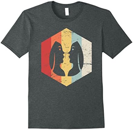 Mens Retro Astrological Sign - Gemini T-Shirt Large Dark Heather