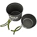 RioRand Portable Cookware Backpacking Bowl Pot Pan Cooking Kit
