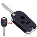 3 Buttons Folding Flip Remote Key Case Shell Fob for Honda Civic Car Key Cove...