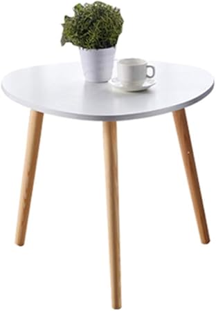 Qulong Modern Furniture Coffee End Tables Nightstand Or Side Accent Table Decor Triangle Side Table For Living Room Office White 60x50cm Amazon Co Uk Kitchen Home