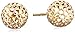 14k Yellow Gold Pierced Ball Stud Earrings