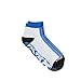 StopSocks: Hospital Socks + Yoga, Traction, Gym, Tread, Non Skid, Anti Slip Socks - Megaformer Blue - Ankle Large