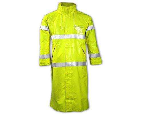 Brite Safety Style 5214 FR Safety Raingear with Hood | Hi Vis Rain Coats for Men & Women | Waterproof | Flame Resistant | ANSI 107 Class 3 Compliant (3XL, Hi Vis Yellow) - Thumbnail 3