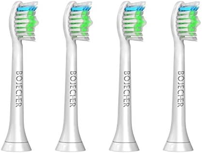 BOJECHER Premium Replacement Toothbrush Heads Compatible for Philips Sonicare Toothbrushes, for Philips Sonicare Toothbrush Heads Sonicare Replacement Heads Sonicare Brush Heads (4 PCs)