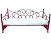 Sophia's 18 Inch Doll Bed Furniture with Mattress, Perfect for American Girl Doll Beds and More! Mattress & Hot Pink Wire Day Bed for Dolls