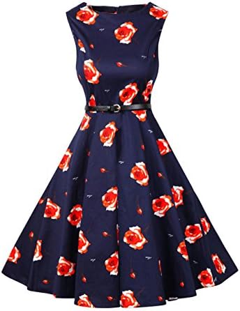 A Line Dress Cocktail Lovely Ladylike Dress Casual Floral Picnic 44